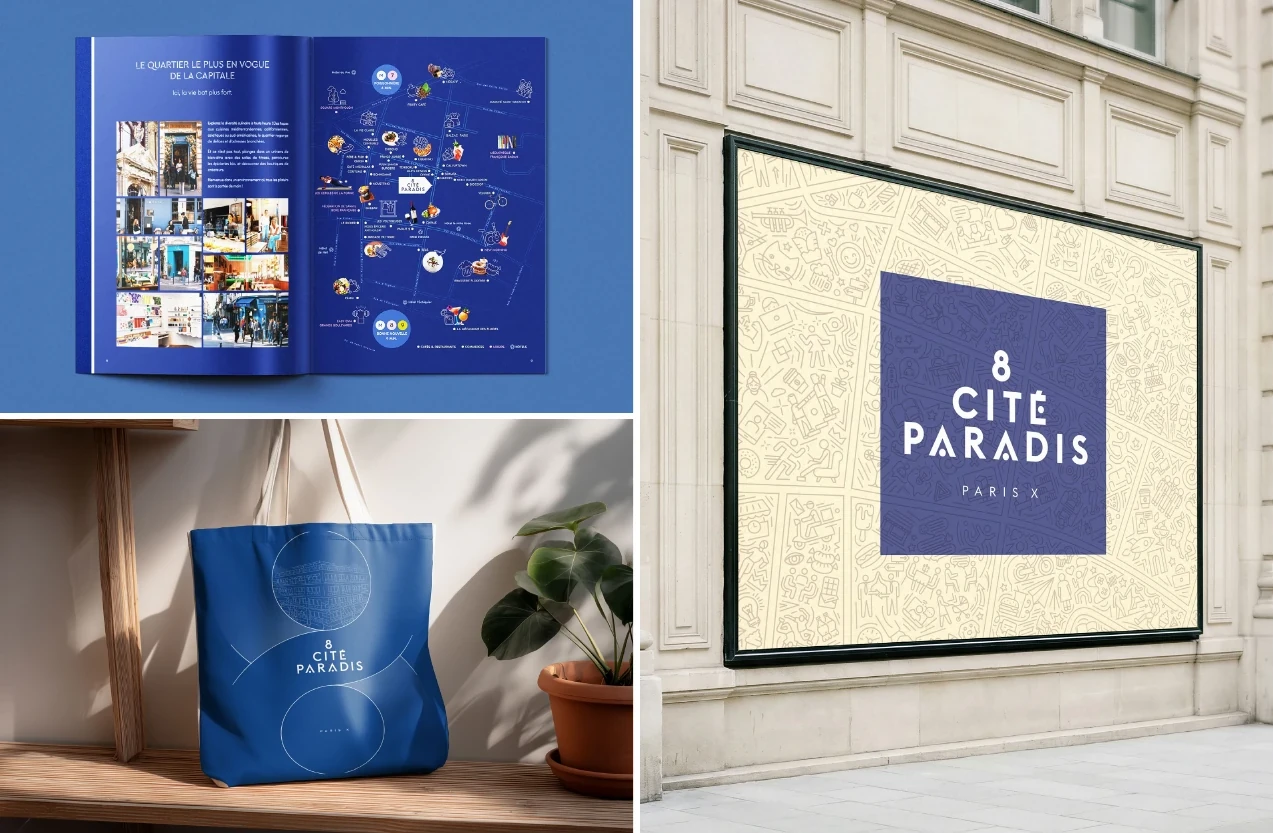 8 Cité Paradis Paris 10 - supports de lancement Studio Giraud