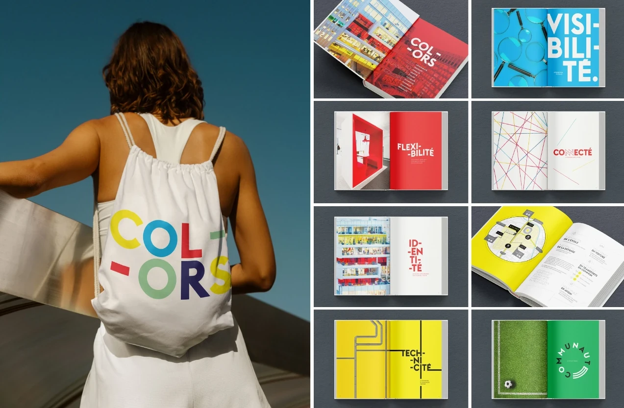 Colors Saint-Denis - brochure et déclinaisons Studio Giraud